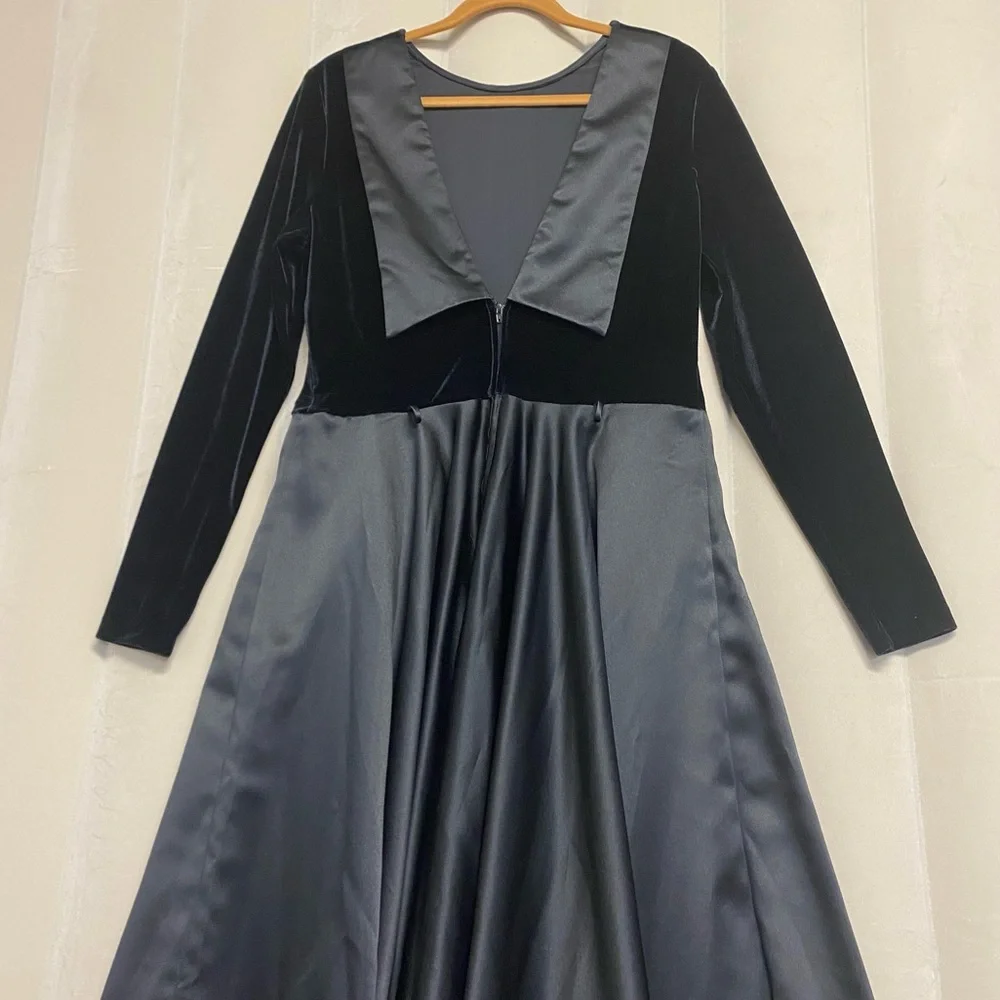 Vintage Scott McClintock Dress Size 16 Velvet Whimsigoth Formal Fairy Grunge